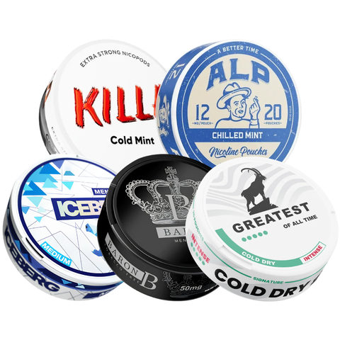 Menthol Mix Mixpack – nikotiinipussit tölkki
